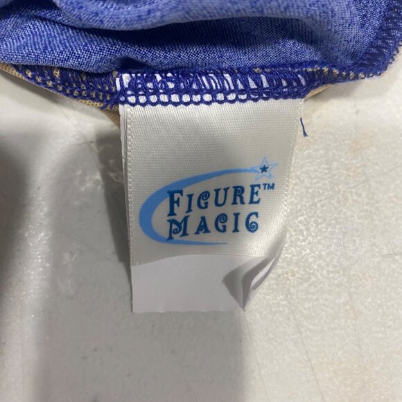 Figure Magic Blue Ombre One-Piece Swimsuit With Built-In Bra & Back Clasp Detail - Picture 6 of 11